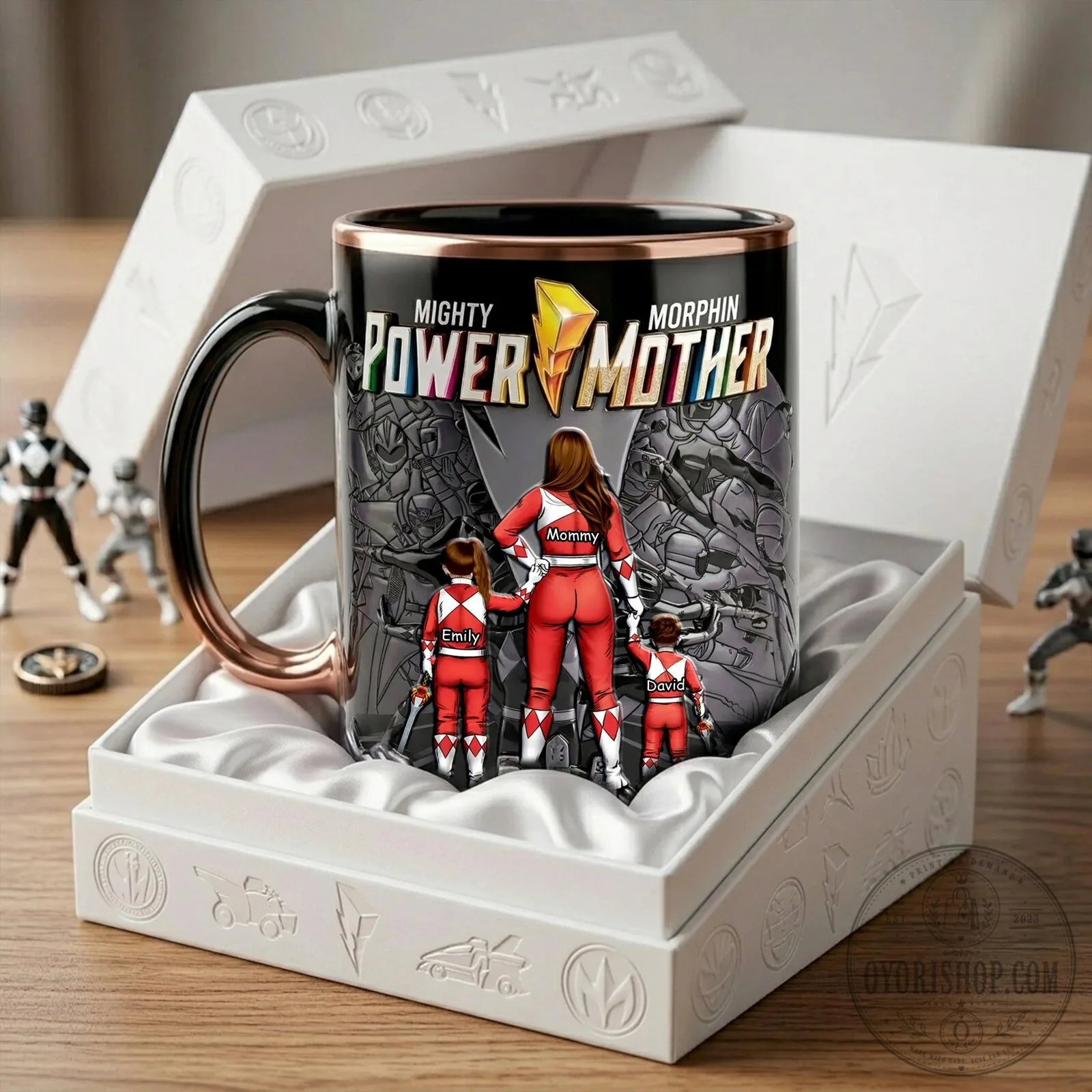 Mighty Morphin Power Mother Personalized Custom Name Coffee Mug for Mom 8 Mighty Morphin Power Mother Personalized Custom Name Coffee Mug for Mom