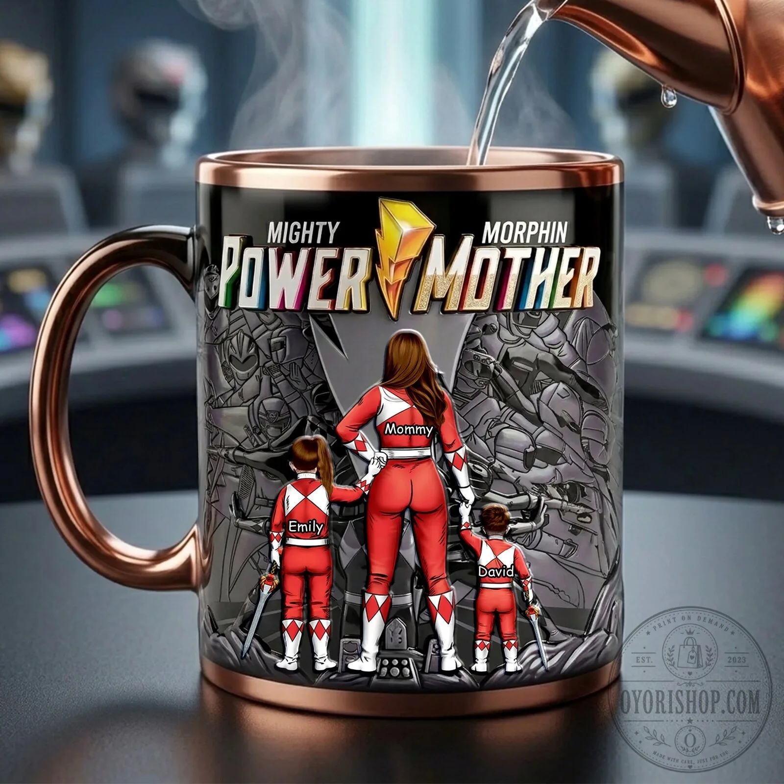 Mighty Morphin Power Mother Personalized Custom Name Coffee Mug for Mom 9 Mighty Morphin Power Mother Personalized Custom Name Coffee Mug for Mom
