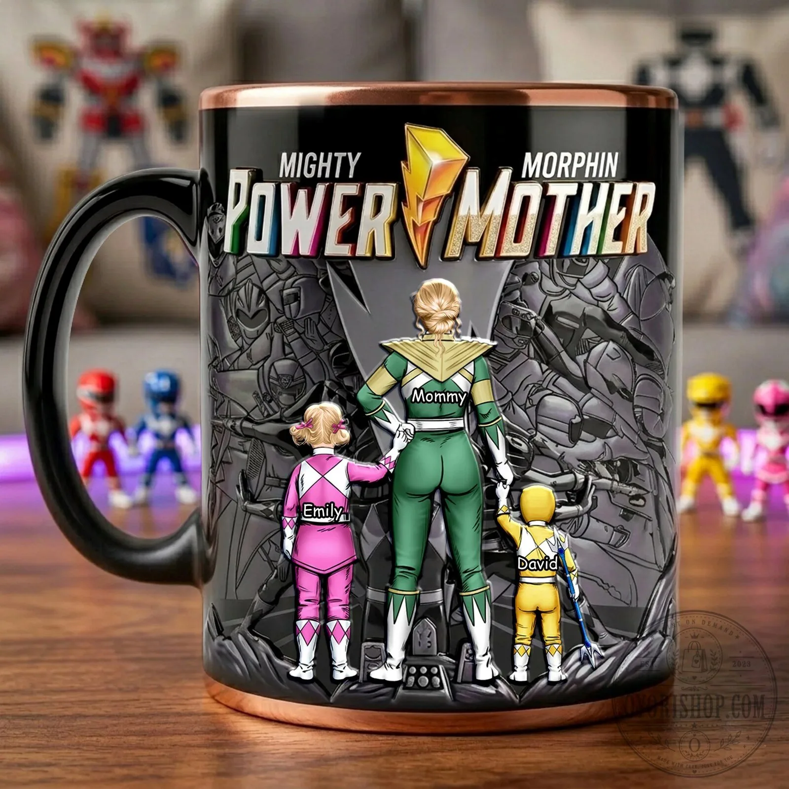 Mighty Morphin Power Mother Personalized Custom Name Coffee Mug for Mom 11 Mighty Morphin Power Mother Personalized Custom Name Coffee Mug for Mom