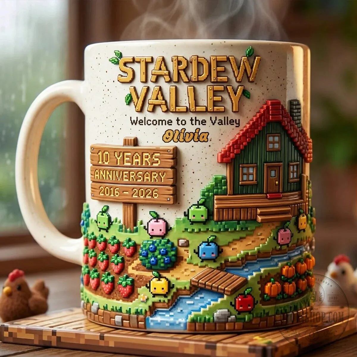 Stardew Valley 10th Anniversary Welcome to the Valley Coffee Mug 8 Stardew Valley 10th Anniversary Welcome to the Valley Coffee Mug