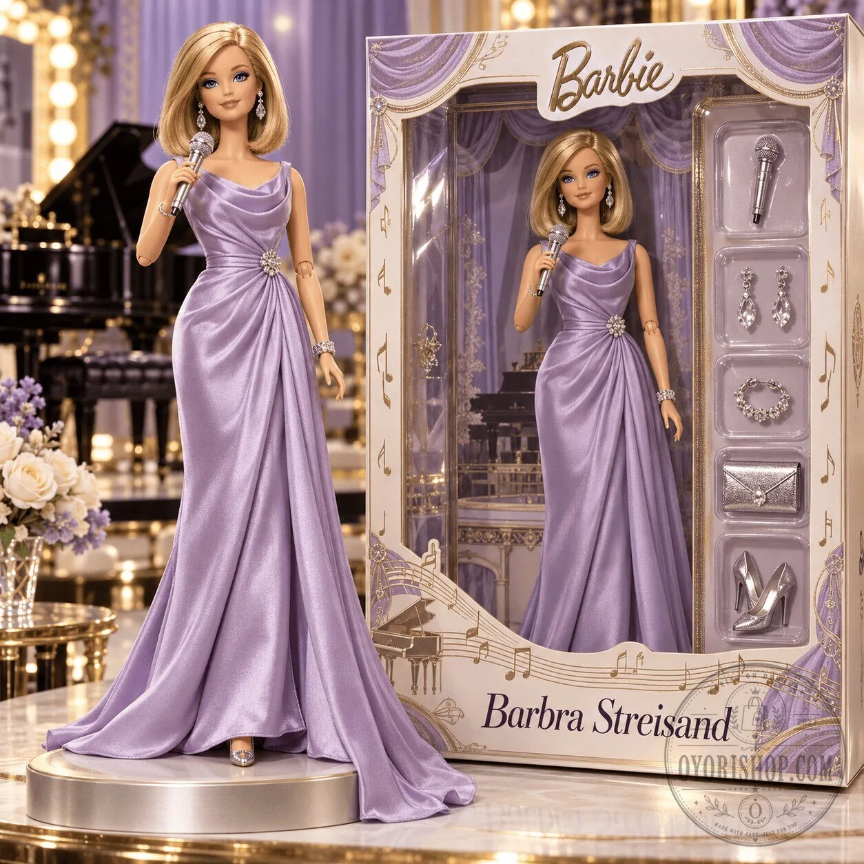 Barbie Barbra Streisand Commemorative Collectible Doll with Accessories