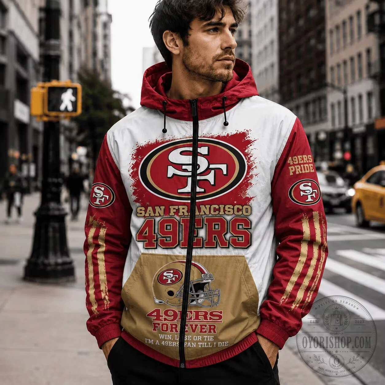 San Francisco 49ers NFL Fan Gift Windbreaker Jacket for Men and Women 2 San Francisco 49ers NFL Fan Gift Windbreaker Jacket for Men and Women