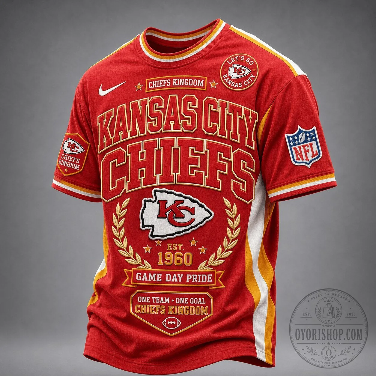 Kansas City Chiefs NFL Football Game Day Pride Red T-Shirt