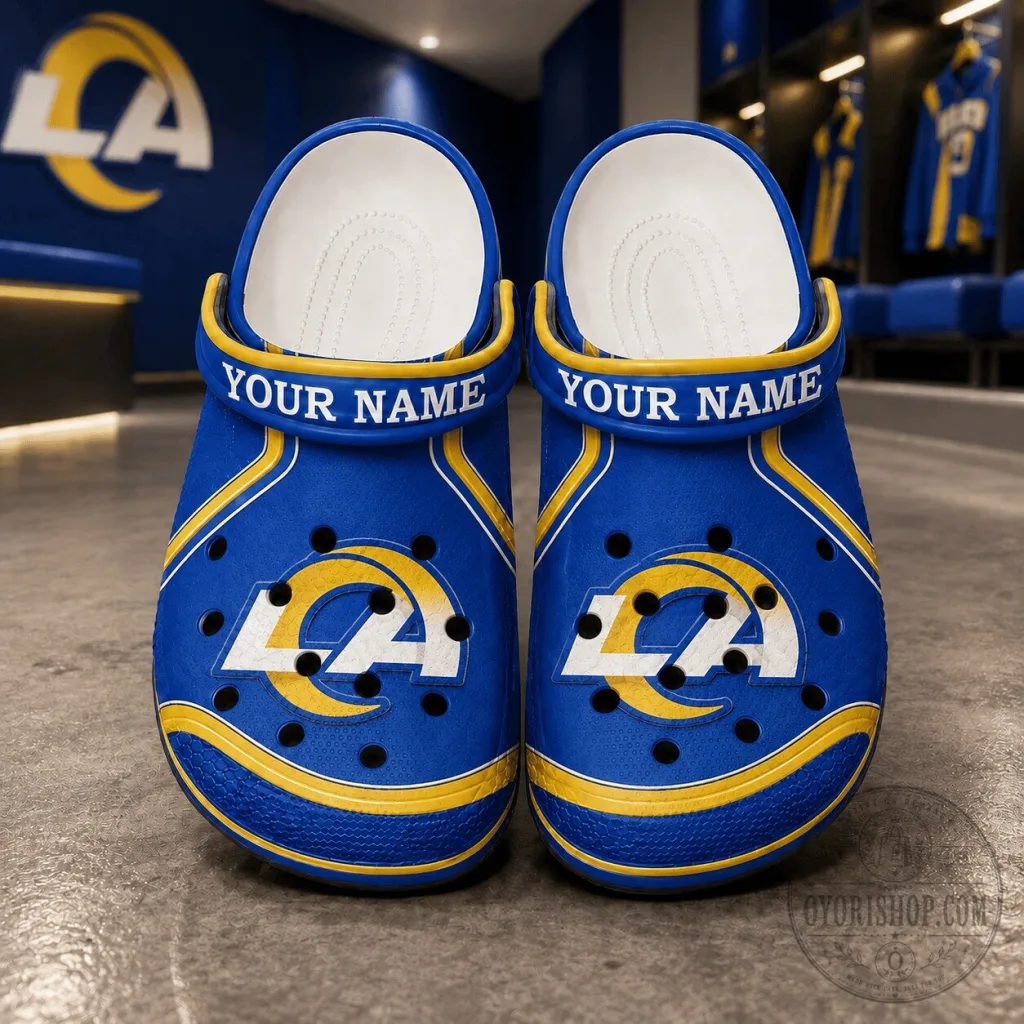 Los Angeles Rams NFL Personalized Blue Team Logo Crocs Shoes Los Angeles Rams NFL Personalized Blue Team Logo Crocs Shoes