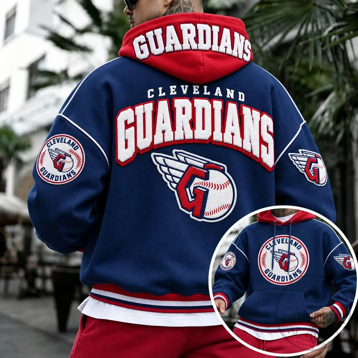 Cleveland Guardians Baseball Team Logo Hoodie
