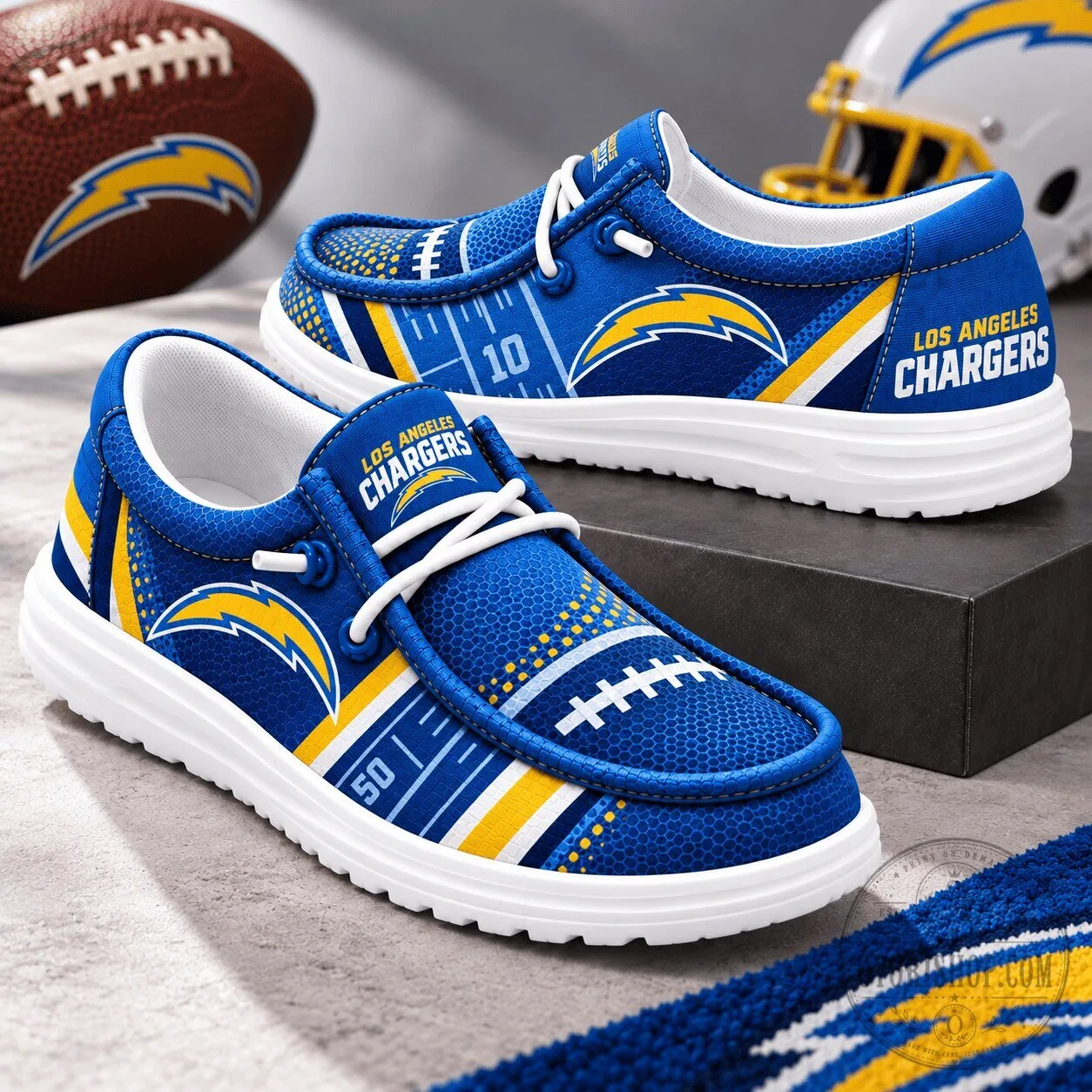 Los Angeles Chargers NFL Team Pride Game Day Loafer Shoes