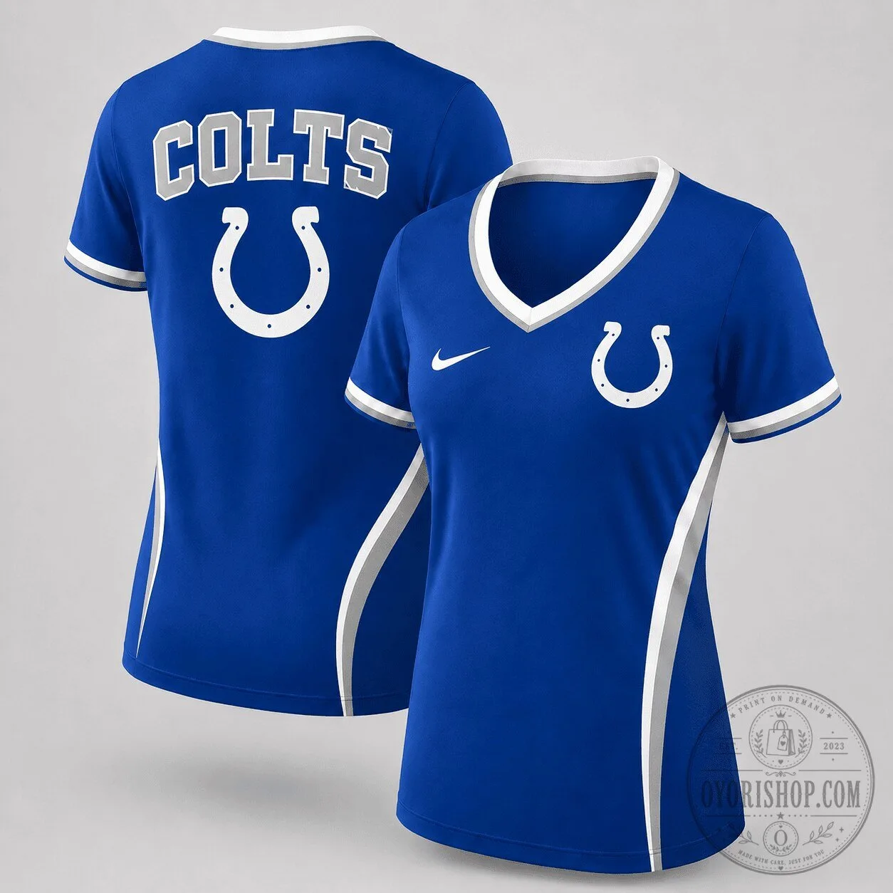 Indianapolis Colts NFL Fan Apparel Women's Performance V-Neck T-Shirt