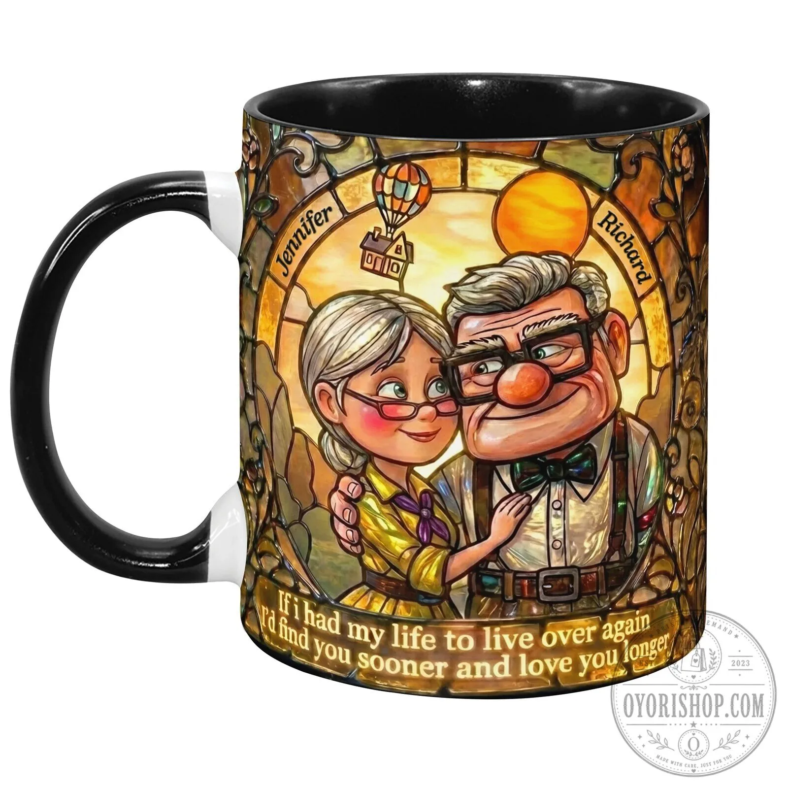Up Carl and Ellie Personalized Coffee Mug, Disney Pixar Movie Fan Gift 9 Up Carl and Ellie Personalized Coffee Mug, Disney Pixar Movie Fan Gift