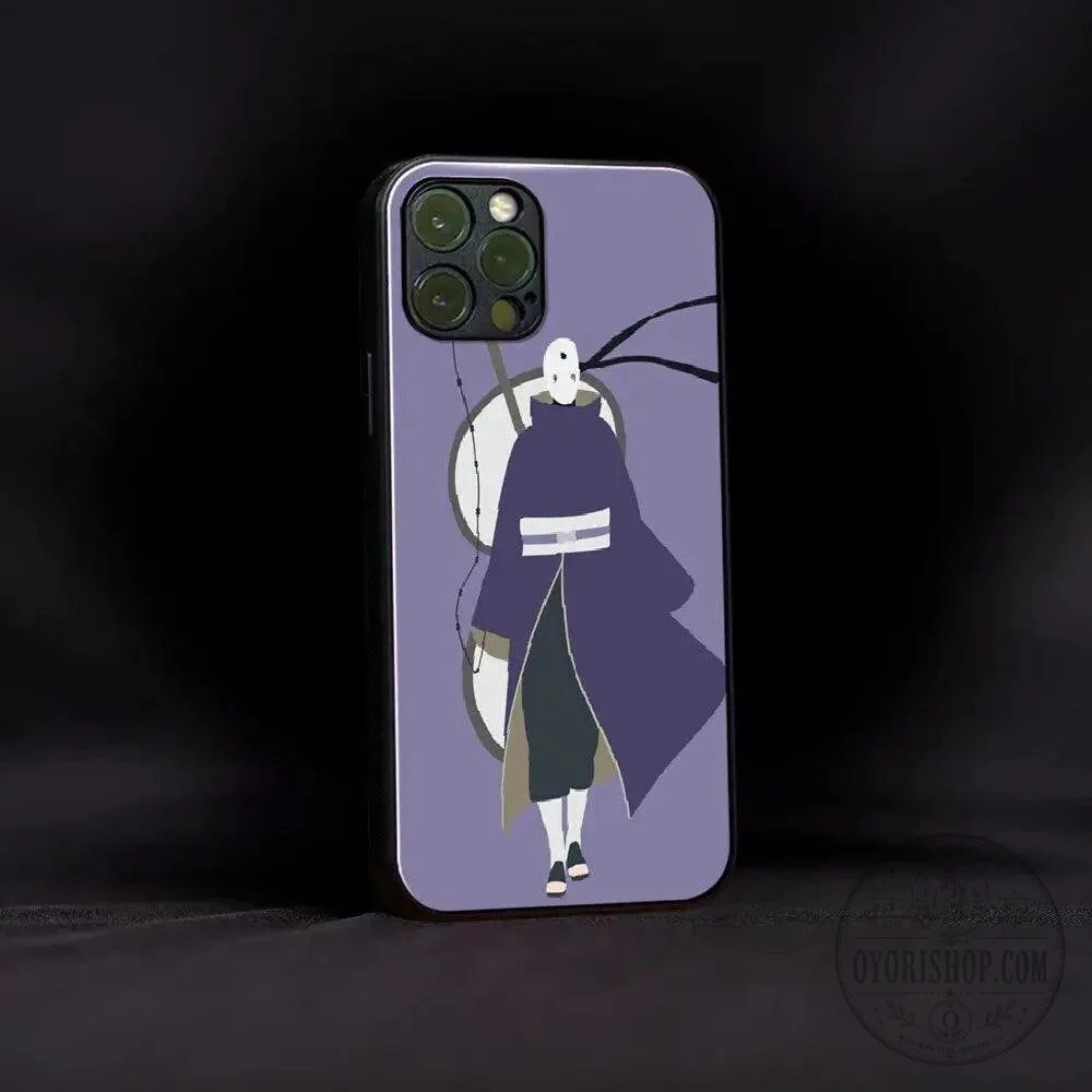 Obito Uchiha Vector Art Design Purple Phone Case for iPhone and Samsung