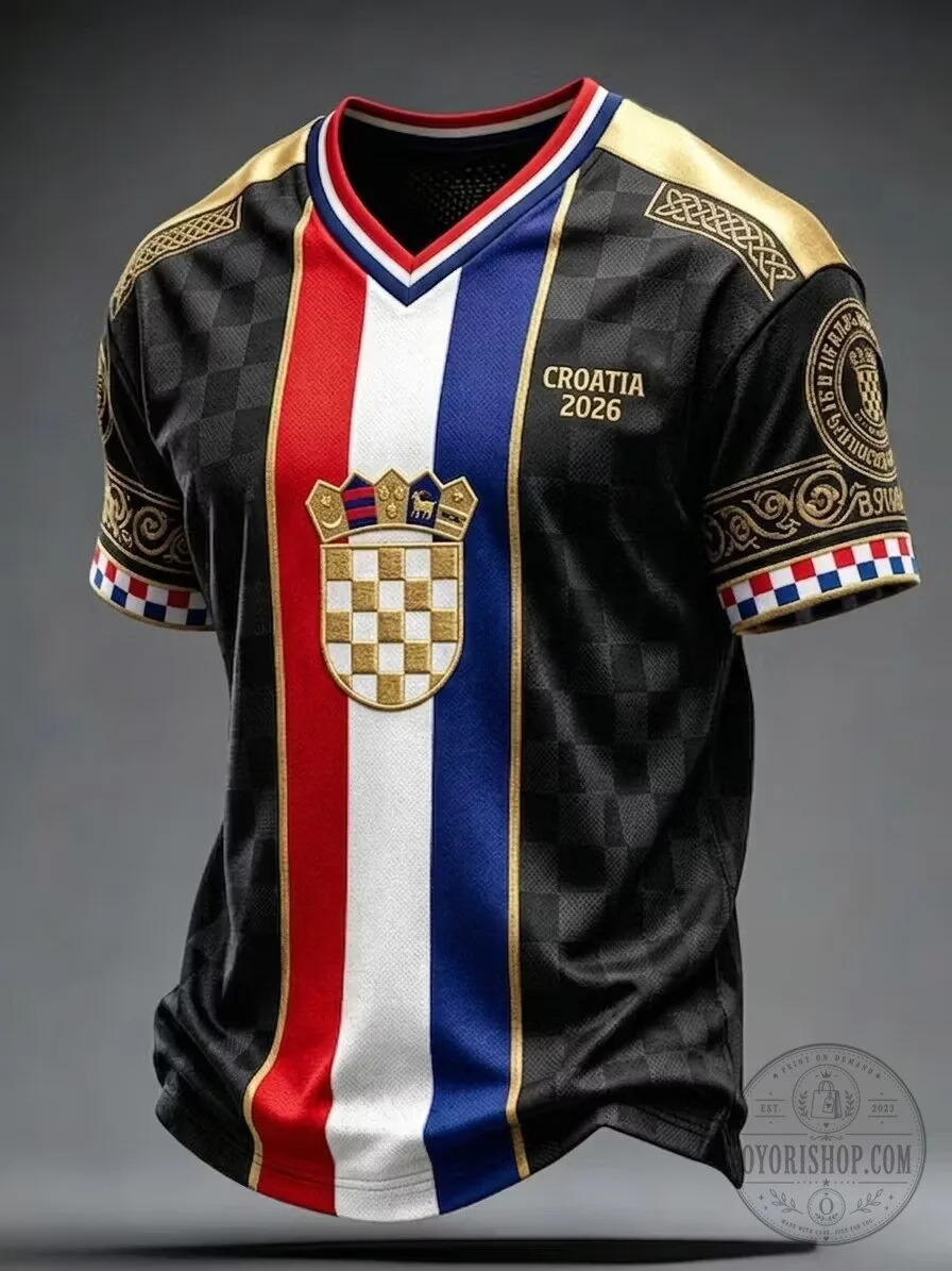 Croatia 2026 Football Soccer Team Fan Jersey