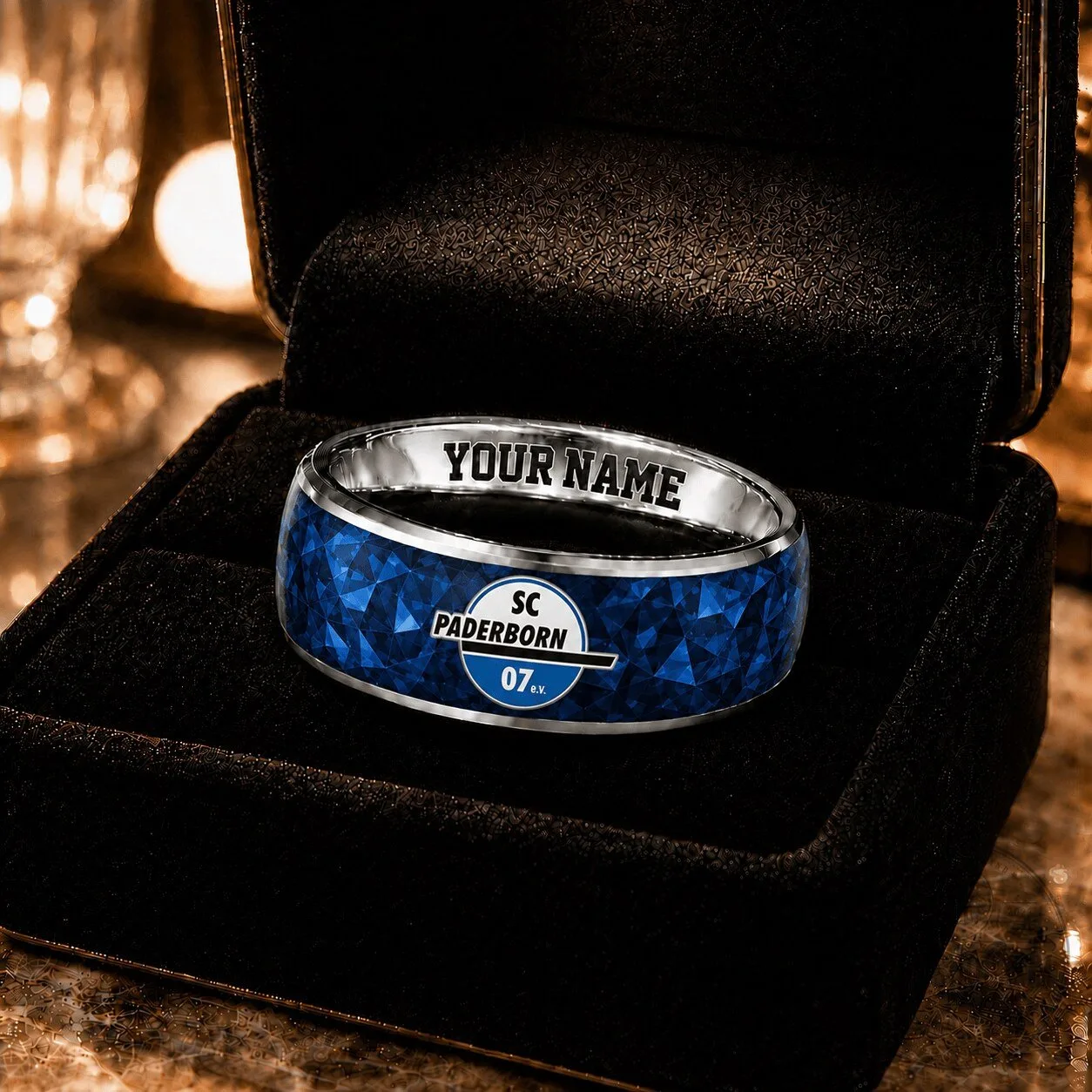 SC Paderborn 07 Bundesliga Football Club Custom Engraved Ring