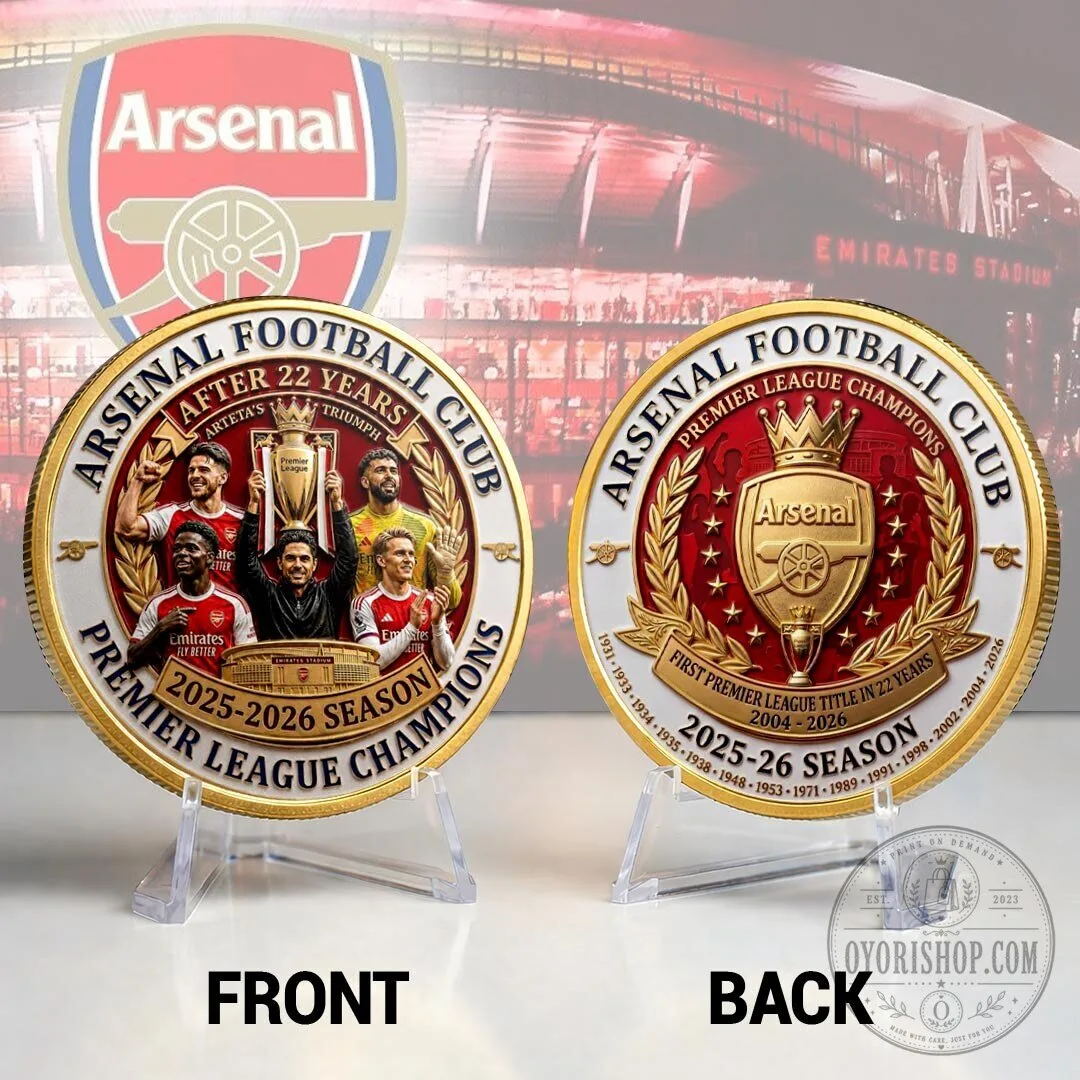 Commemorative Coin for the 2025-2026 Premier League Champions, Arsenal Football Club