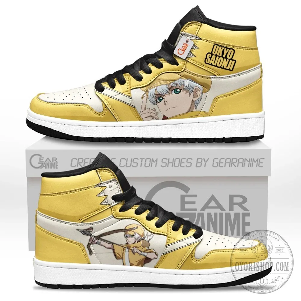 Ukyo Saionji Dr Stone Anime High Top Sneakers