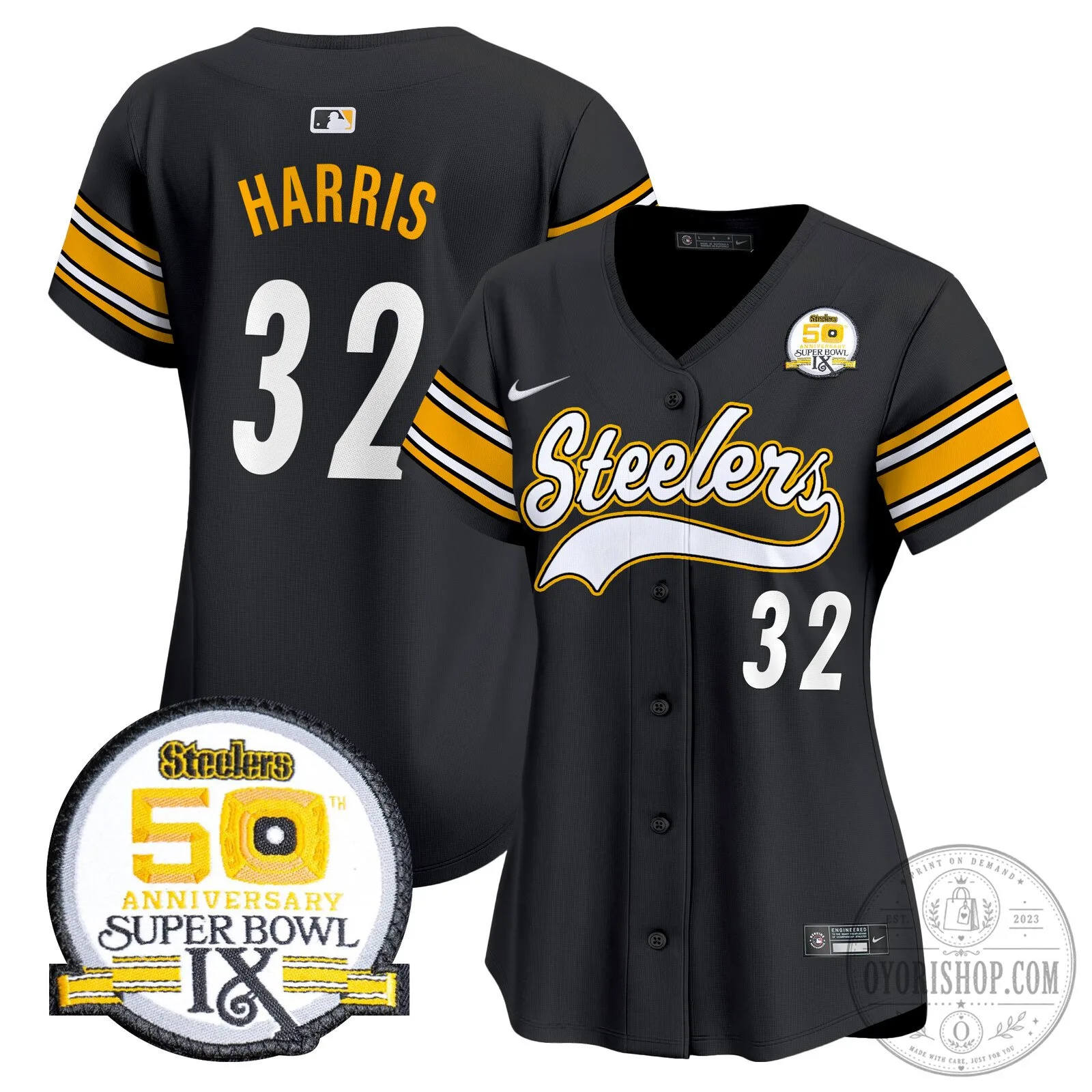 Pittsburgh Steelers Justin Fields Number 2 Black Baseball Jersey 90 Pittsburgh Steelers Justin Fields Number 2 Black Baseball Jersey