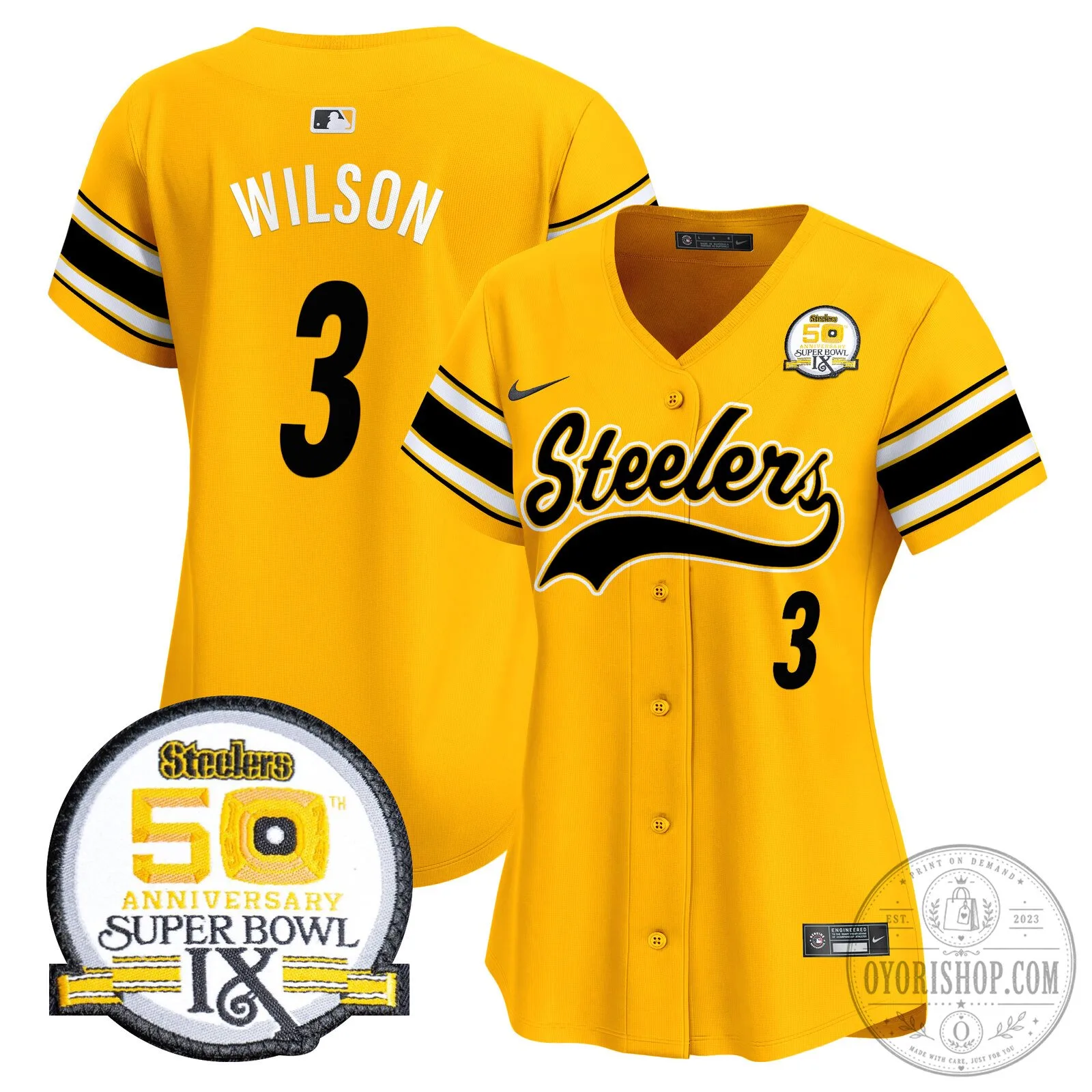 Pittsburgh Steelers Justin Fields Number 2 Black Baseball Jersey 112 Pittsburgh Steelers Justin Fields Number 2 Black Baseball Jersey