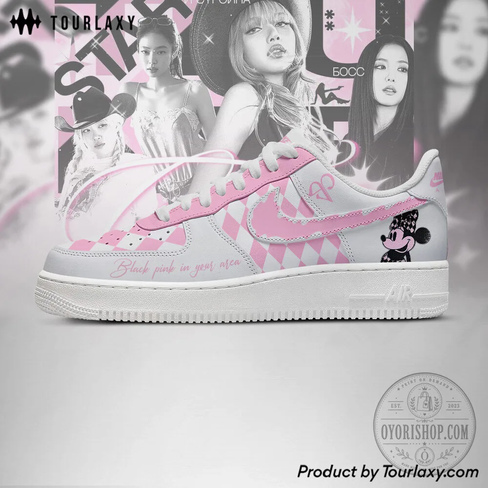 Blackpink World Tour 2026 Disney Mickey Mouse Pink Diamond Pattern Shoes 8 Blackpink World Tour 2026 Disney Mickey Mouse Pink Diamond Pattern Shoes