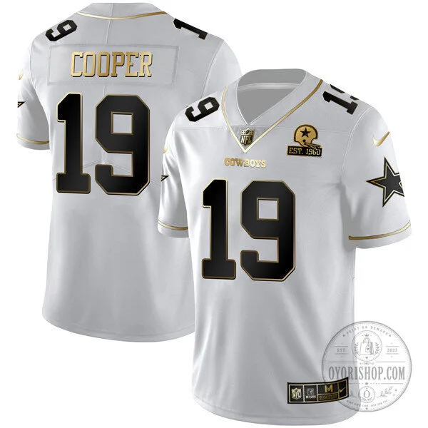 White Gold Vapor Limited Football Jersey of Micah Parsons for Dallas Cowboys 28 White Gold Vapor Limited Football Jersey of Micah Parsons for Dallas Cowboys