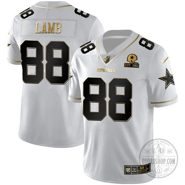 White Gold Vapor Limited Football Jersey of Micah Parsons for Dallas Cowboys 29 White Gold Vapor Limited Football Jersey of Micah Parsons for Dallas Cowboys