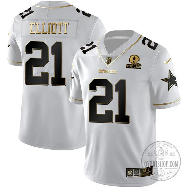 White Gold Vapor Limited Football Jersey of Micah Parsons for Dallas Cowboys 30 White Gold Vapor Limited Football Jersey of Micah Parsons for Dallas Cowboys