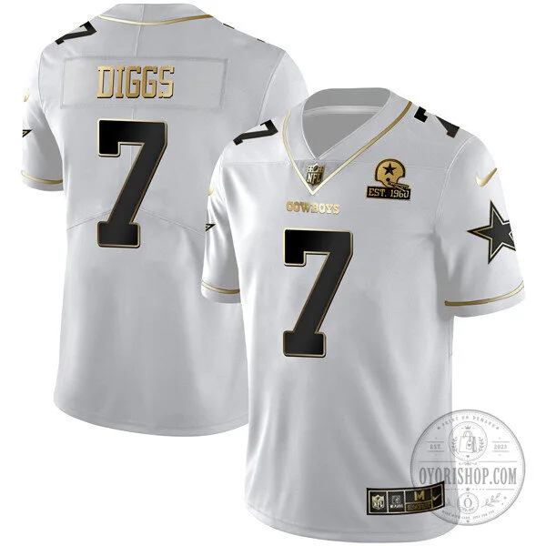 White Gold Vapor Limited Football Jersey of Micah Parsons for Dallas Cowboys 31 White Gold Vapor Limited Football Jersey of Micah Parsons for Dallas Cowboys