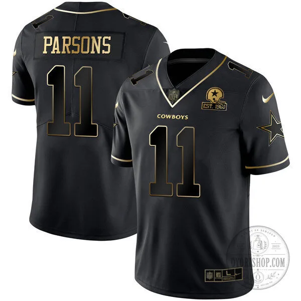 White Gold Vapor Limited Football Jersey of Micah Parsons for Dallas Cowboys 32 White Gold Vapor Limited Football Jersey of Micah Parsons for Dallas Cowboys