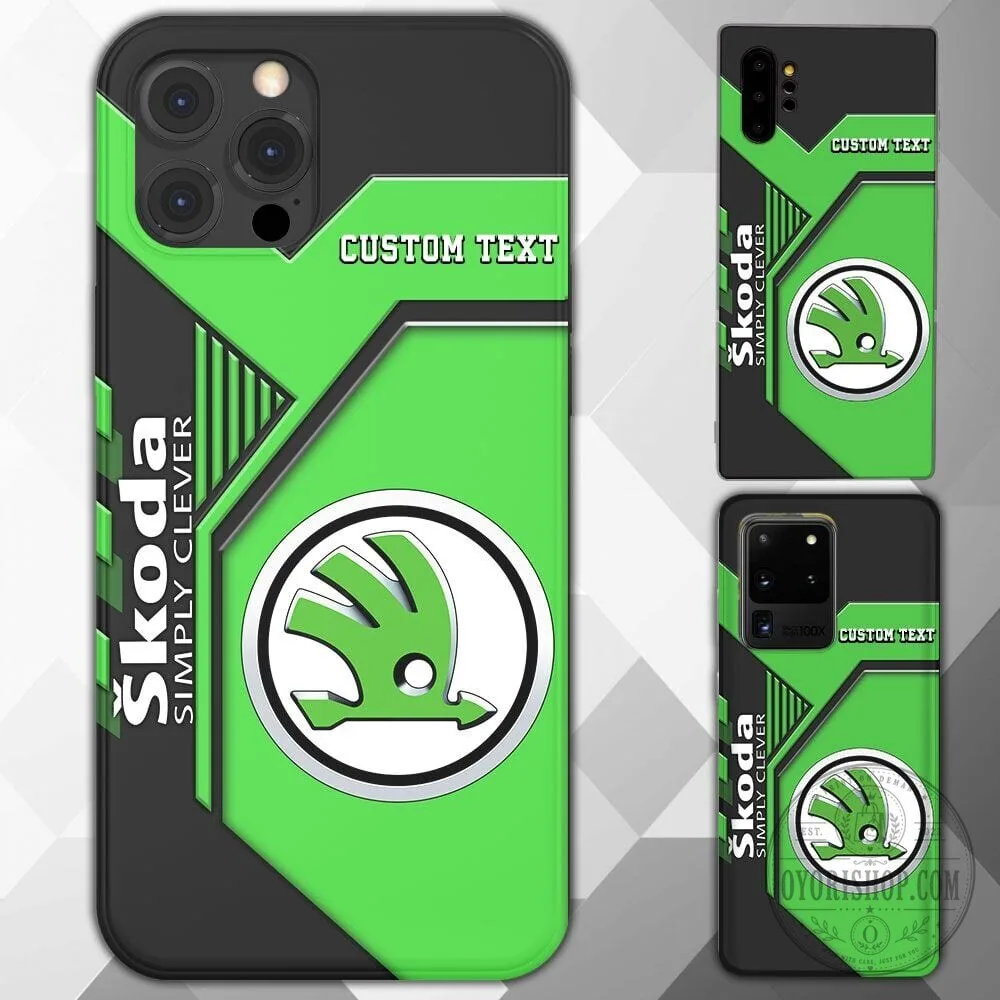 Skoda Simply Clever Custom Name Phone Case for iPhone and Samsung Galaxy 1 Skoda Simply Clever Custom Name Phone Case for iPhone and Samsung Galaxy