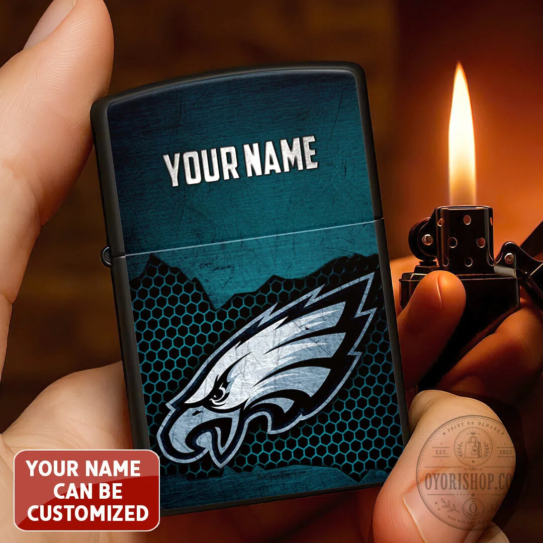 Personalized Philadelphia Eagles NFL Football Team Logo Zippo Lighter