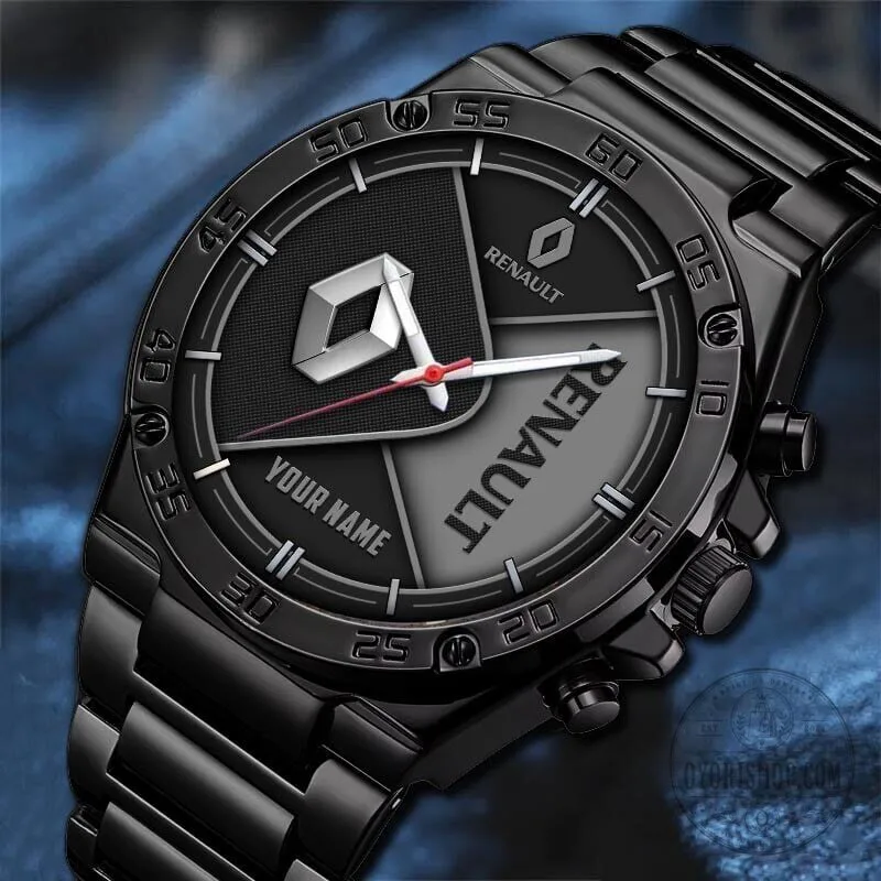 Renault Custom Name Black and Blue Sports Watch 14 Renault Custom Name Black and Blue Sports Watch
