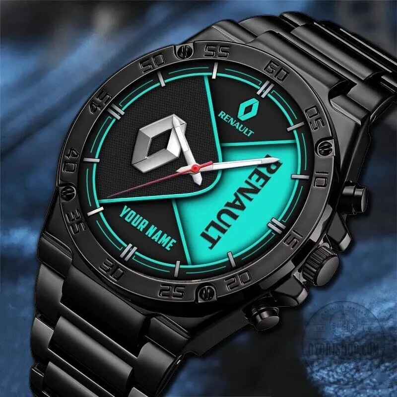 Renault Custom Name Black and Blue Sports Watch 17 Renault Custom Name Black and Blue Sports Watch