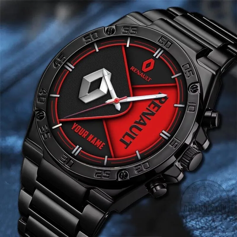 Renault Custom Name Black and Blue Sports Watch 19 Renault Custom Name Black and Blue Sports Watch
