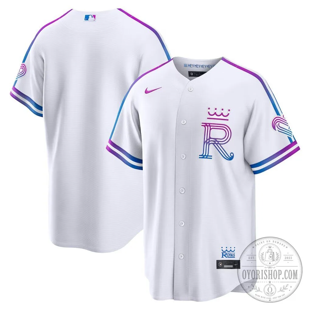 Kansas City Royals City Connect White Baseball Jersey