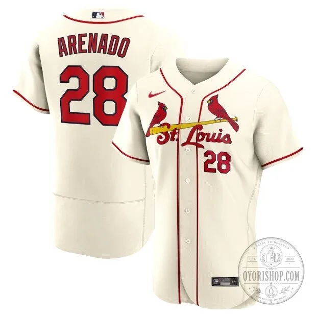 Nolan Arenado St Louis Cardinals Cream Baseball Jersey