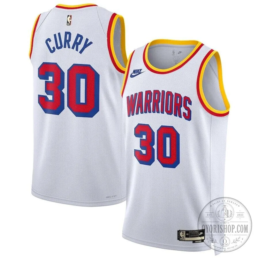 Stephen Curry Golden State Warriors Classic Edition White Jersey