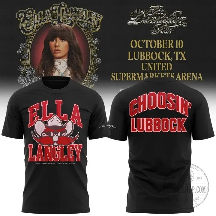 Concert T-Shirt featuring Texas Tech Red Raiders by Ella Langley Choosin' - Lubbock Edition