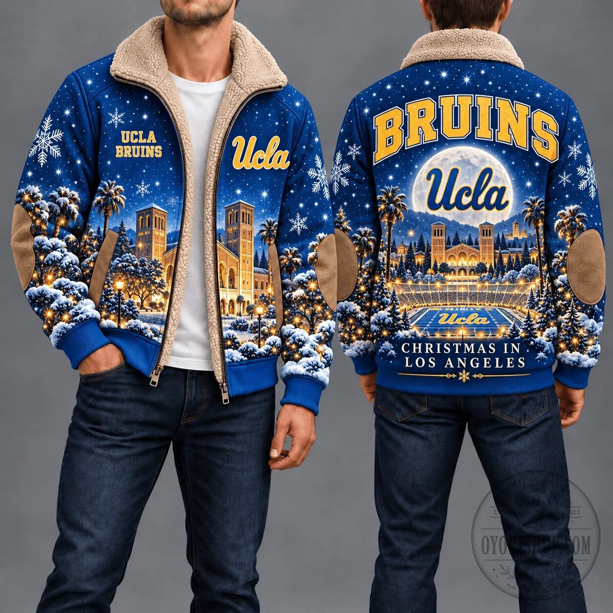 UCLA Bruins Premium Christmas Fleece Jacket