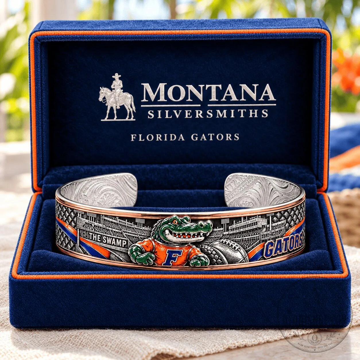 Florida Gators Sculpted Collector Cuff Bracelet by Montana Silversmiths 3 Florida Gators Sculpted Collector Cuff Bracelet by Montana Silversmiths