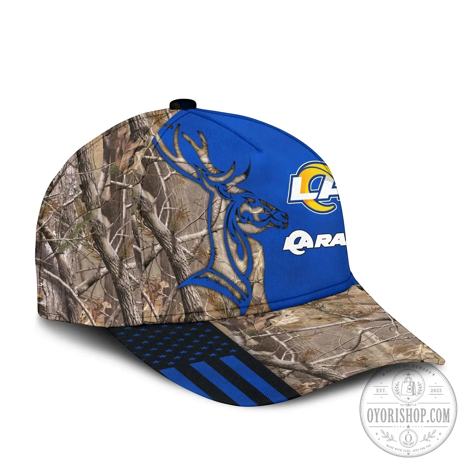 Los Angeles Rams Hunting Camouflage Pattern Blue Baseball Cap Hat 11 Los Angeles Rams Hunting Camouflage Pattern Blue Baseball Cap Hat