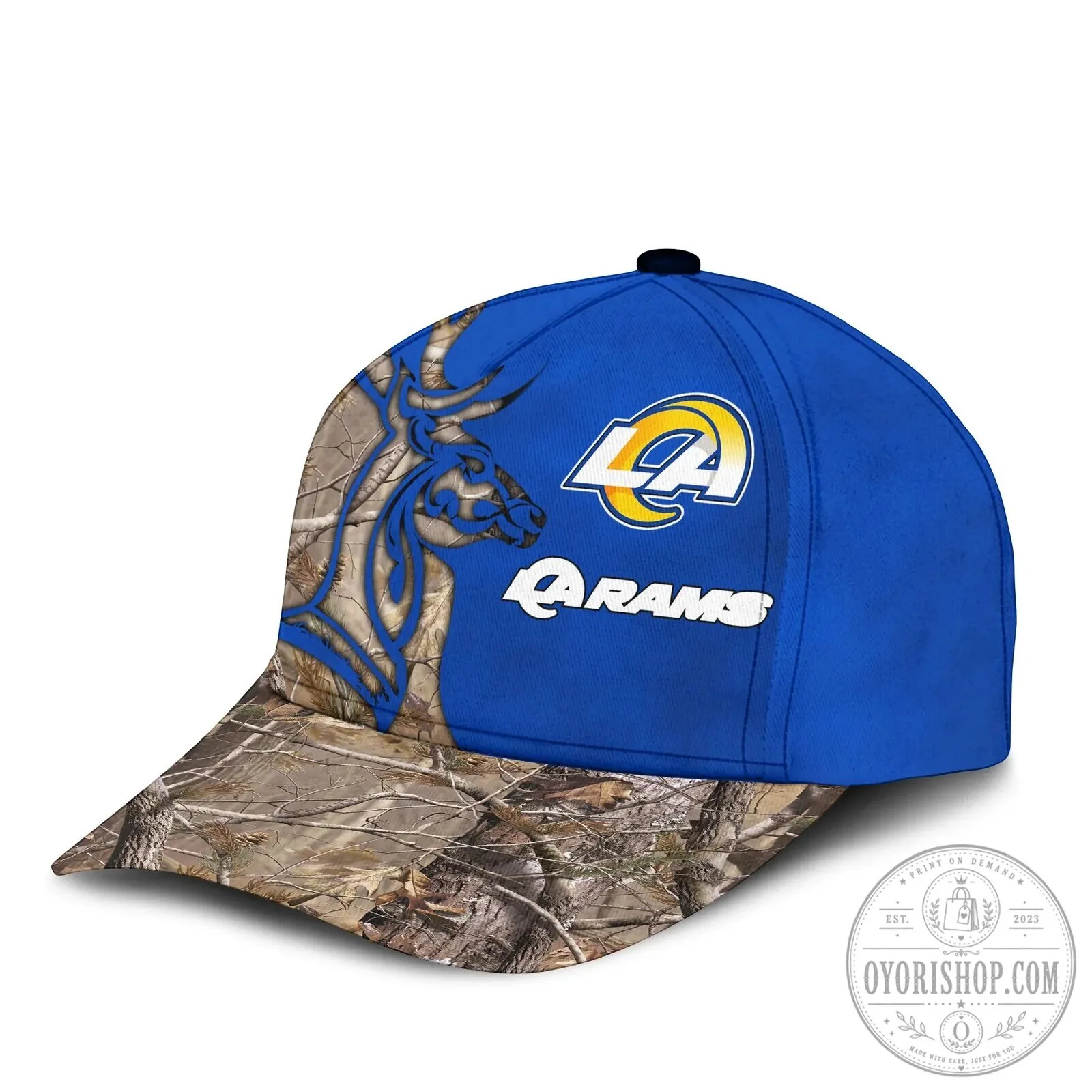 Los Angeles Rams Hunting Camouflage Pattern Blue Baseball Cap Hat 12 Los Angeles Rams Hunting Camouflage Pattern Blue Baseball Cap Hat