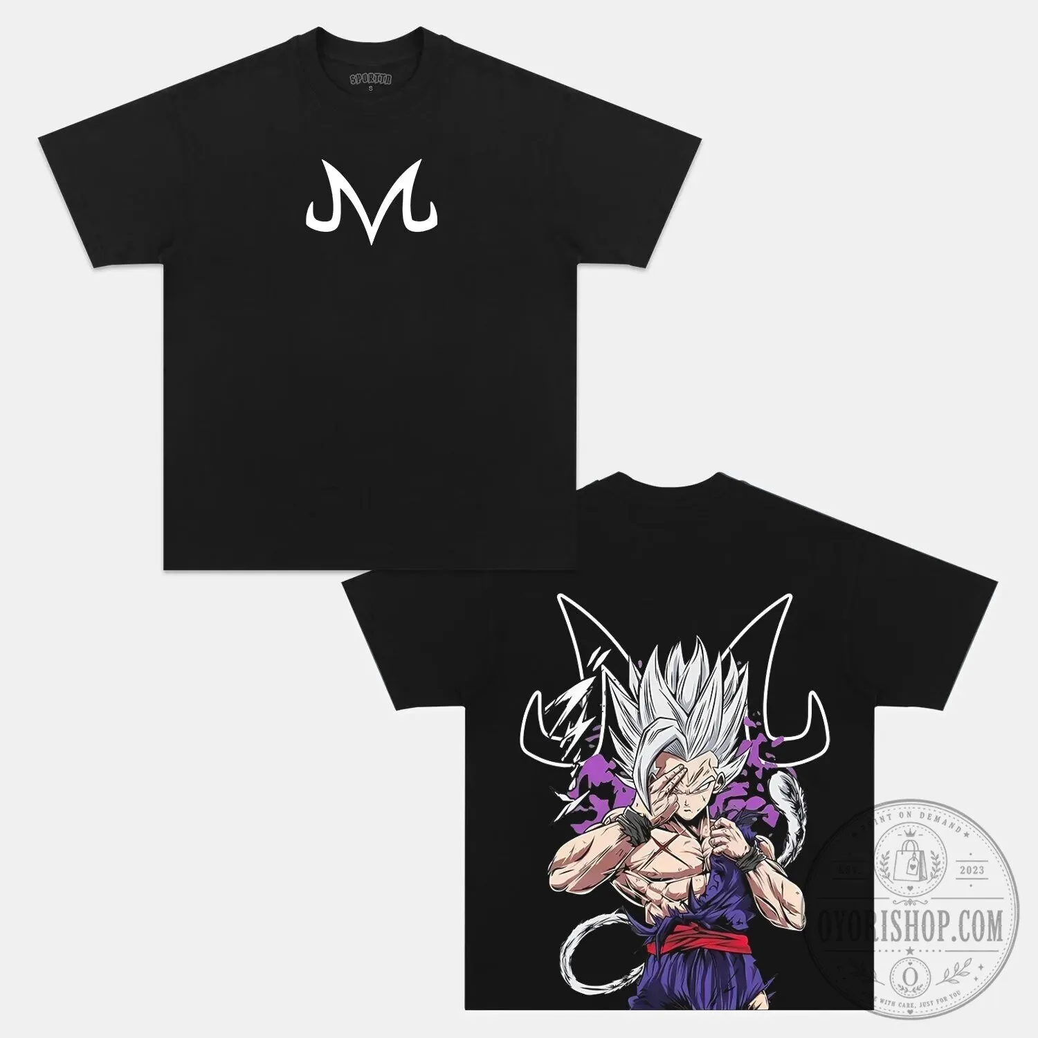 Dragon Ball Z Majin Vegeta Super Saiyan Gohan Black T-Shirt