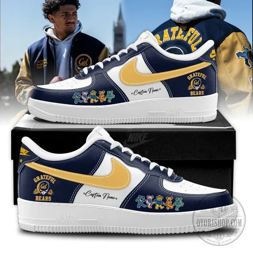 Cal Football Grateful Dead Bears Custom Name Sneakers 12 Cal Football Grateful Dead Bears Custom Name Sneakers