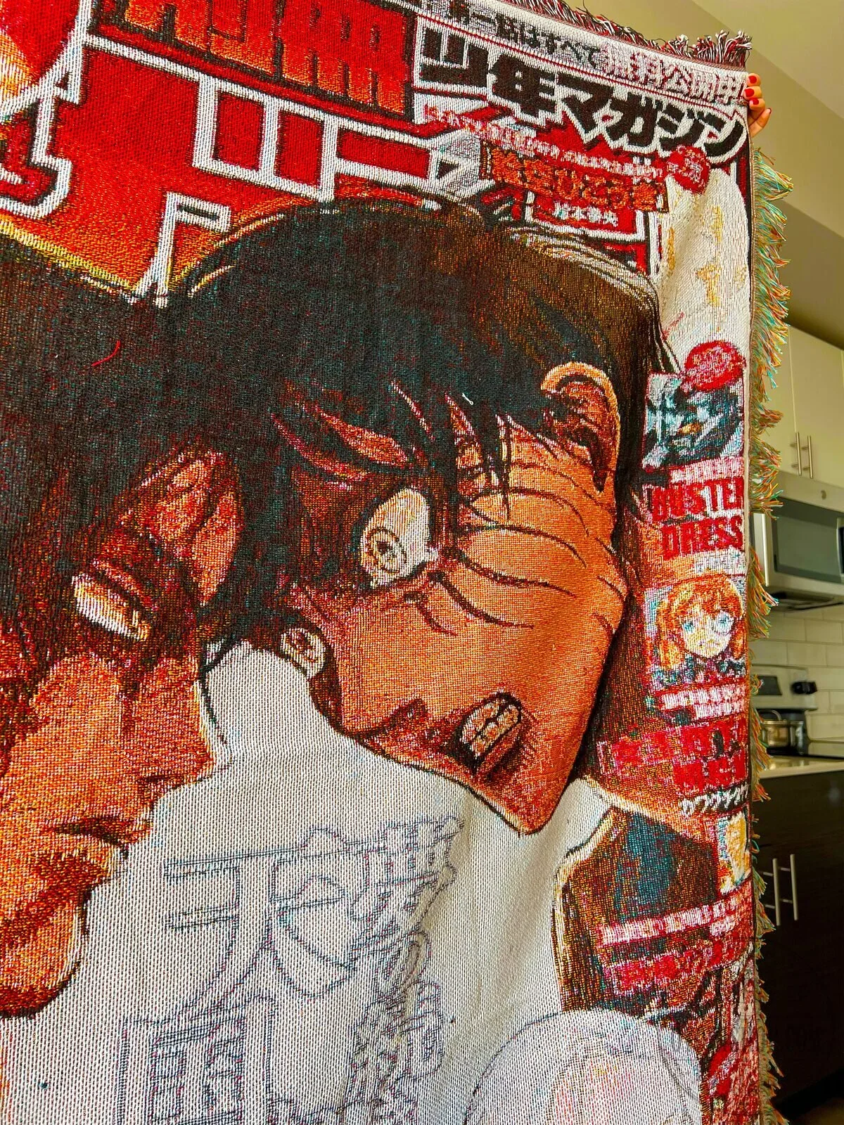Attack on Titan Manga Cover Art Woven Throw Blanket 12 Attack on Titan Manga Cover Art Woven Throw Blanket