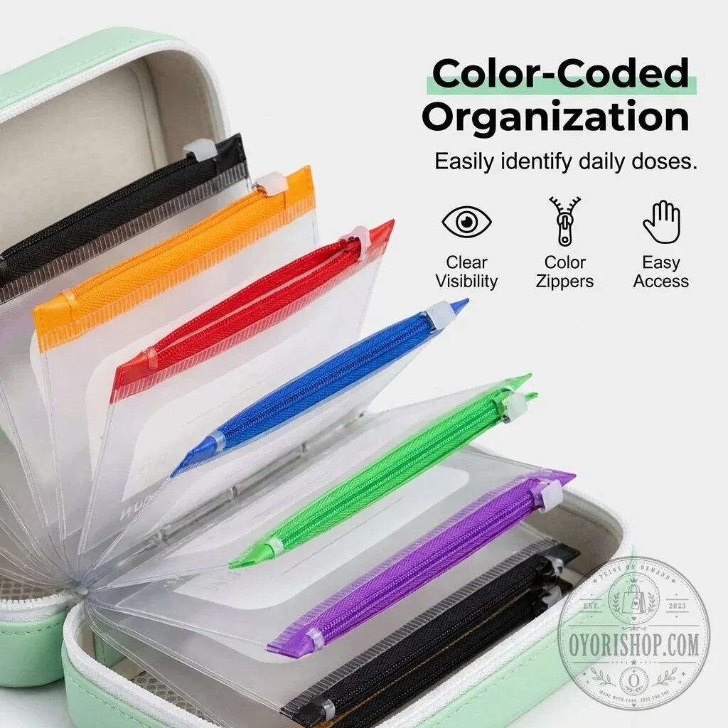 Waterproof Pill Pouch Set with 14 Crush-Proof Travel Ready Organizers 28 Waterproof Pill Pouch Set with 14 Crush-Proof Travel Ready Organizers