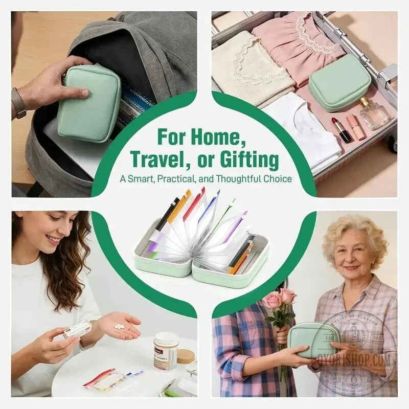 Waterproof Pill Pouch Set with 14 Crush-Proof Travel Ready Organizers 30 Waterproof Pill Pouch Set with 14 Crush-Proof Travel Ready Organizers
