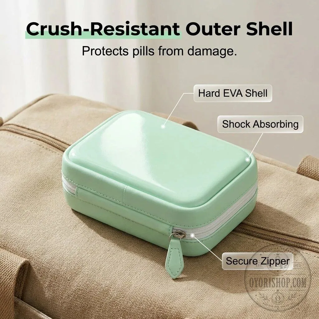 Waterproof Pill Pouch Set with 14 Crush-Proof Travel Ready Organizers 33 Waterproof Pill Pouch Set with 14 Crush-Proof Travel Ready Organizers