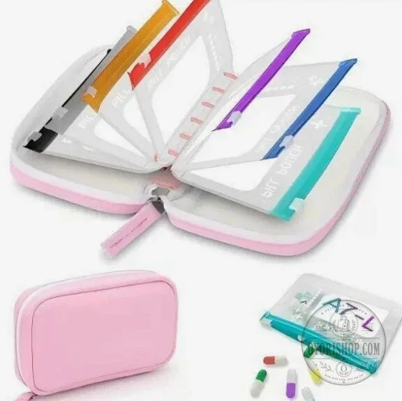 Waterproof Pill Pouch Set with 14 Crush-Proof Travel Ready Organizers 41 Waterproof Pill Pouch Set with 14 Crush-Proof Travel Ready Organizers
