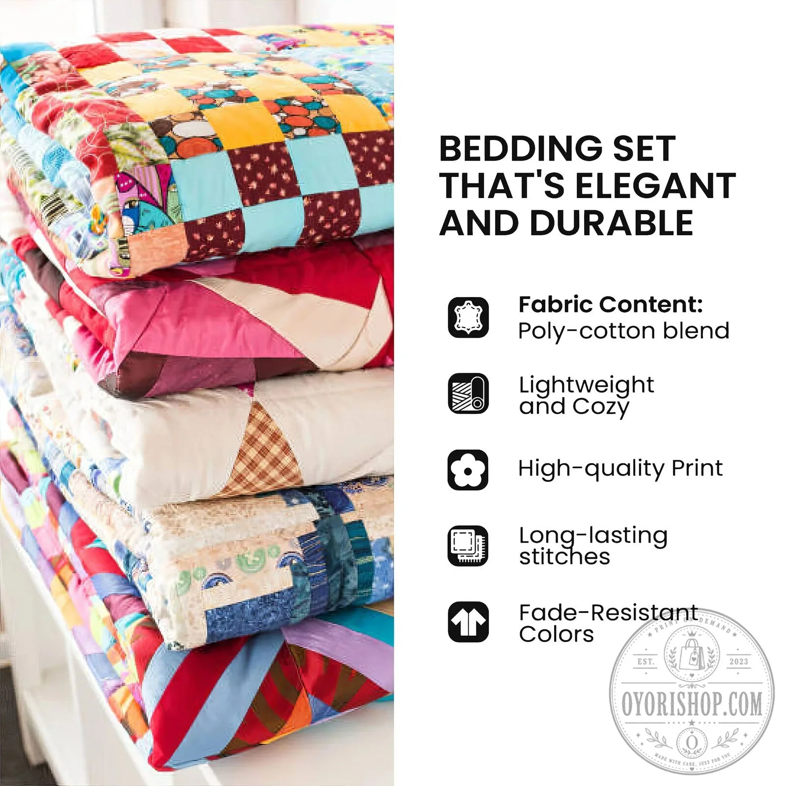 Border Collie Christmas Holiday Quilted Bedding Set with Pillow Shams 9 Border Collie Christmas Holiday Quilted Bedding Set with Pillow Shams