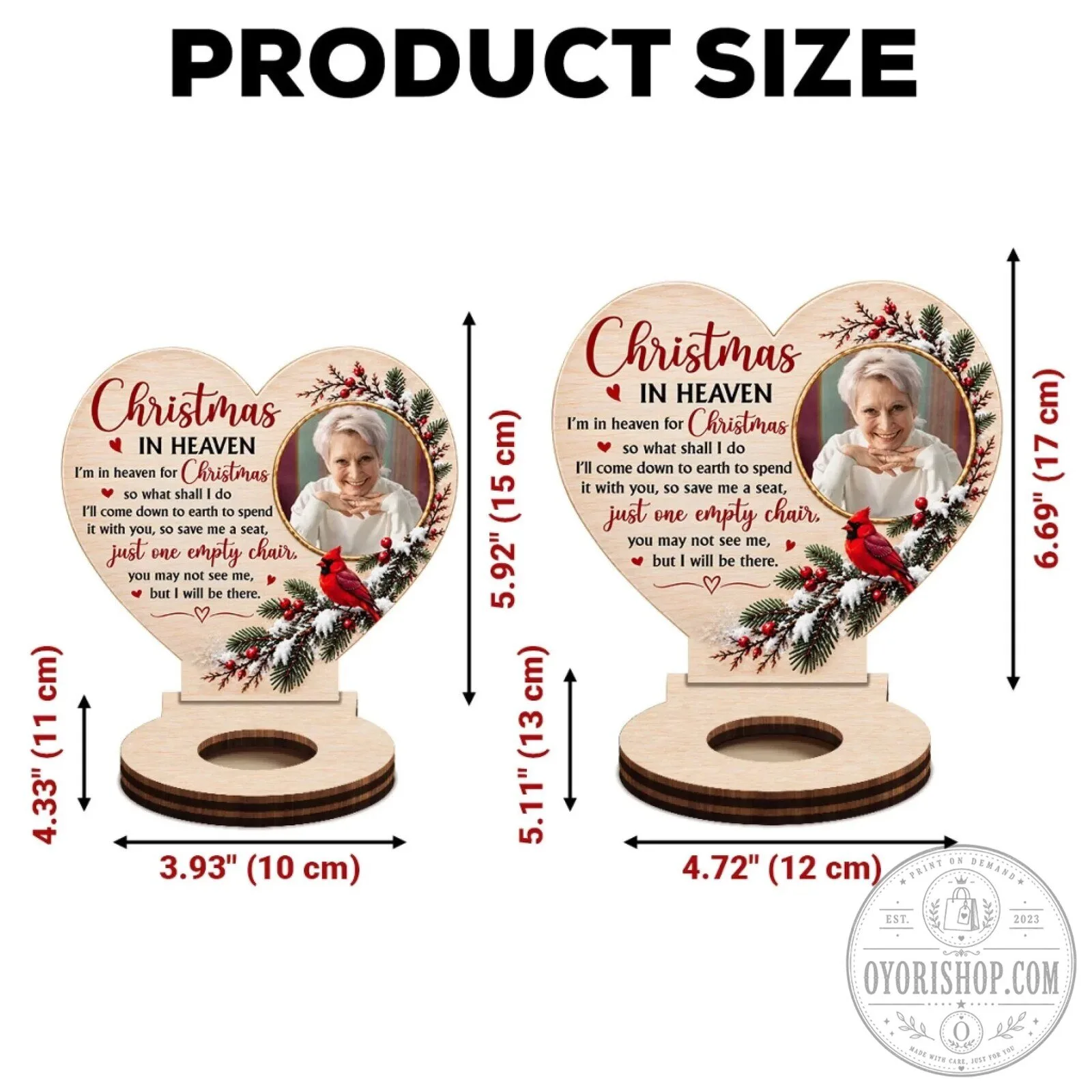 Personalized Christmas In Heaven Memorial Wooden Candle Holder 31 Personalized Christmas In Heaven Memorial Wooden Candle Holder