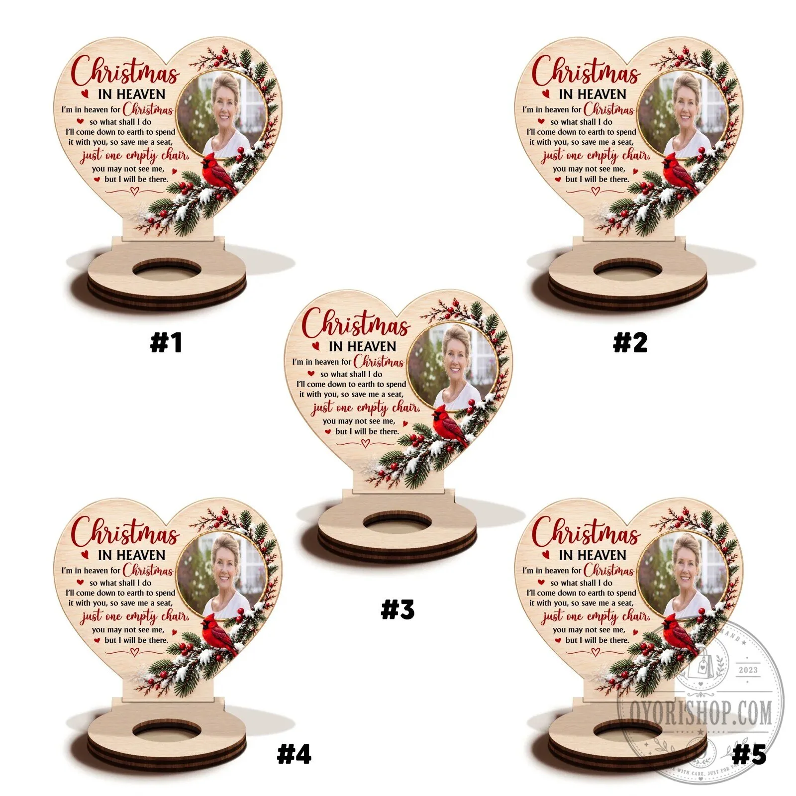 Personalized Christmas In Heaven Memorial Wooden Candle Holder 42 Personalized Christmas In Heaven Memorial Wooden Candle Holder