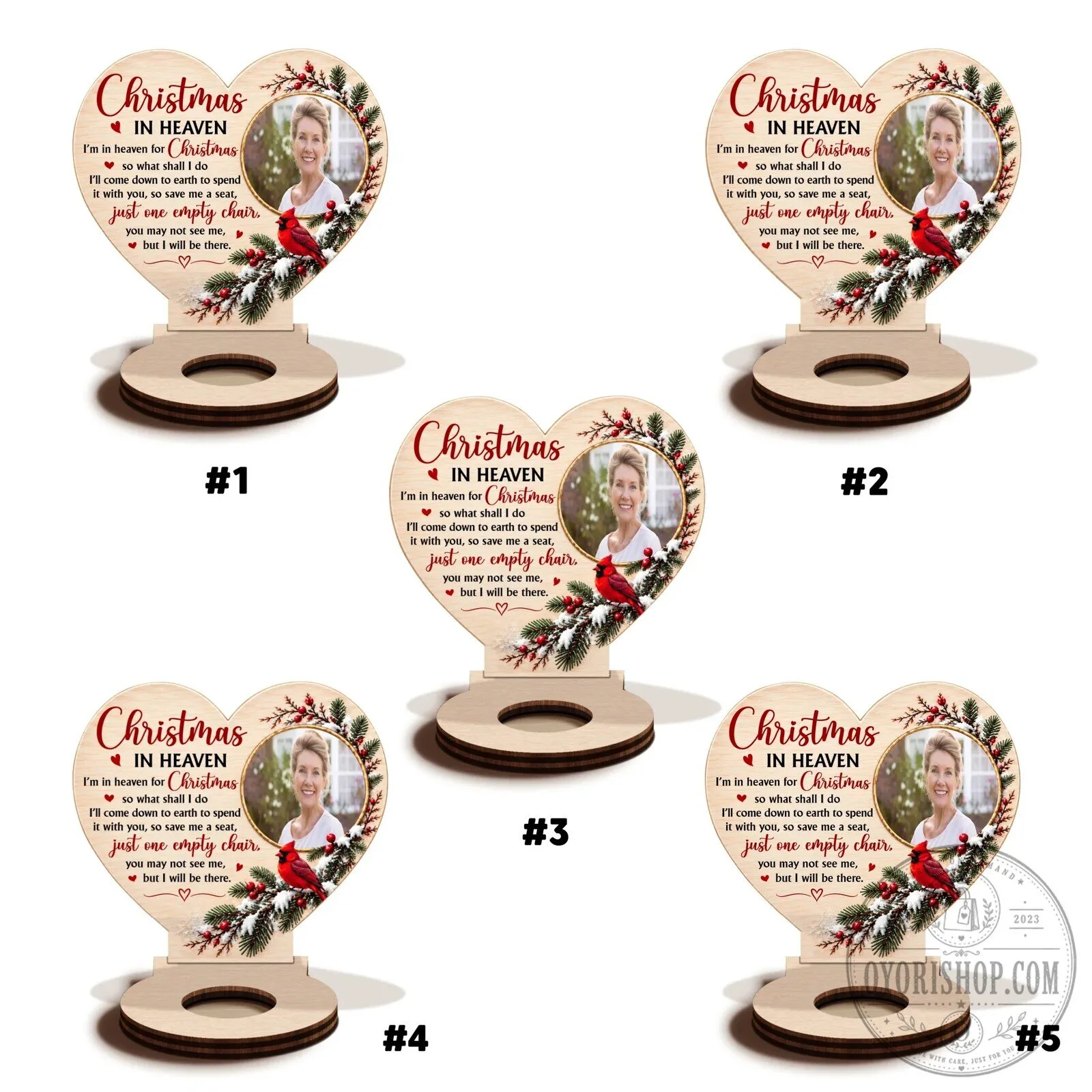 Personalized Christmas In Heaven Memorial Wooden Candle Holder 43 Personalized Christmas In Heaven Memorial Wooden Candle Holder