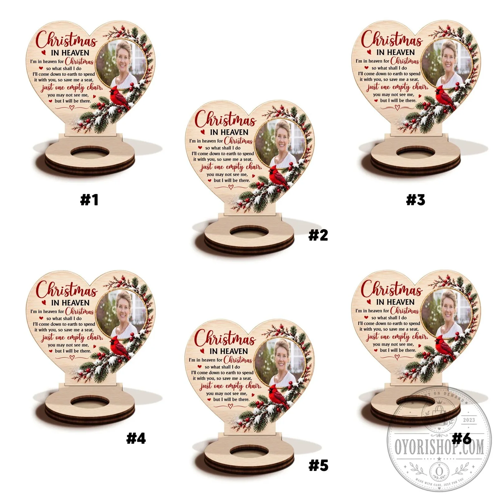 Personalized Christmas In Heaven Memorial Wooden Candle Holder 44 Personalized Christmas In Heaven Memorial Wooden Candle Holder